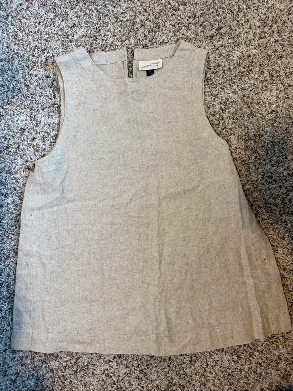 Universal Thread Neutral Linen-Blend Sleeveless Tank
